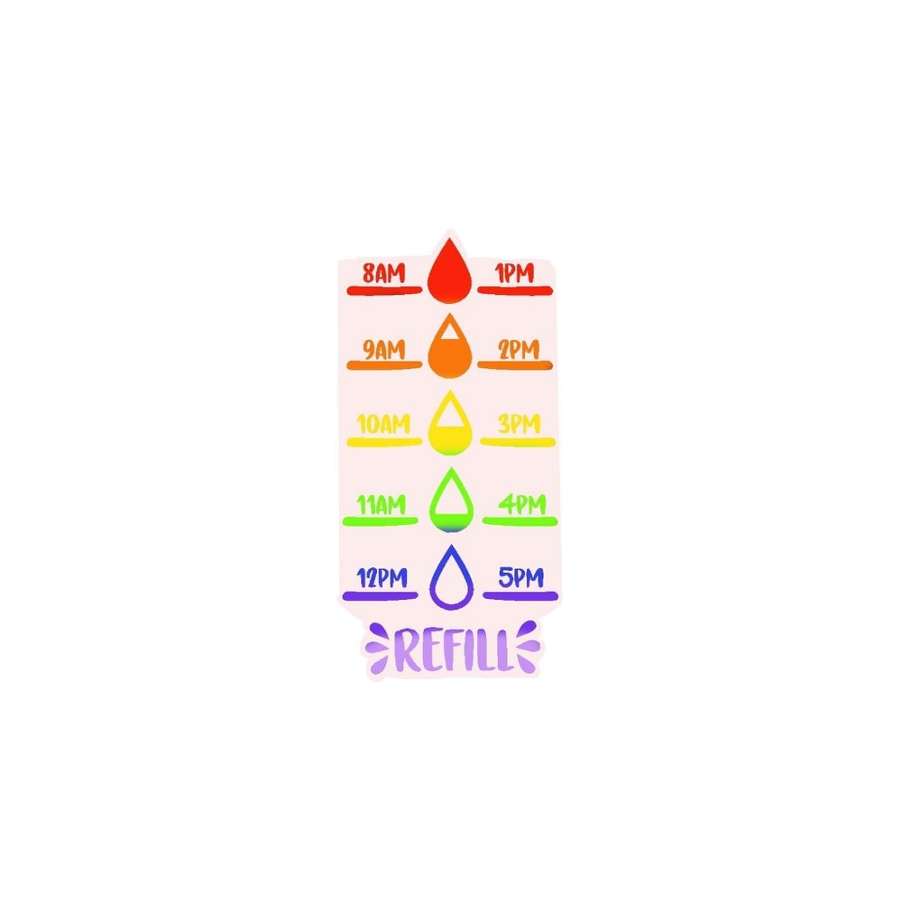 Water bottle sticker
